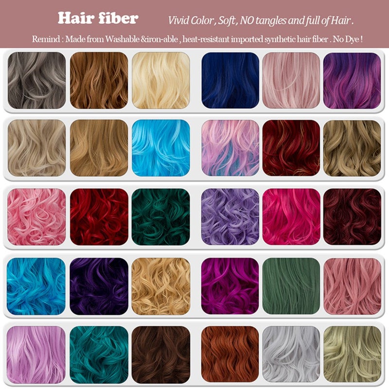 ساينج لين شعر مستعار Cying Lin بطول 45.72 سم طويل مجعد بني داكن من ألياف خلية النحل المقاومة للحرارة شعر صناعي للحفلات شعر مستعار طبيعي بيلوكا (بني داكن) - Image 5